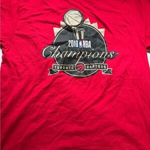 Fanatics Red Toronto Raptors Champions Tee